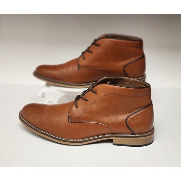 Steve Madden Men\'s M-Alakk Cognac  Brown Chukka  Leather Boots Shoes  Size 12M main image 7